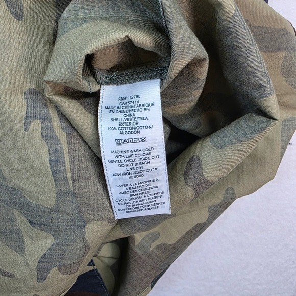 True Religion Men's TRBJ LS Western Camo Shirt S Snap Button Style 700700 NWT - Picture 3 of 10